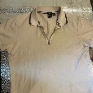 Hugo Boss Men's Size Large Slim Fit Polo, White, 9/10 Condition